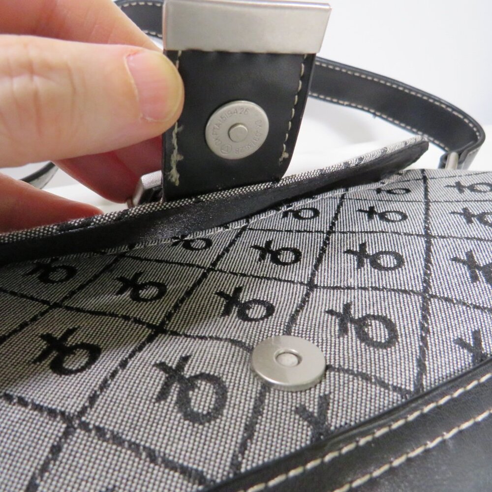 XOXO Black & Gray Brocade Handbag & Wallet Bag Purse - Picture 5 of 10